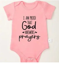 Pink romper with Saying